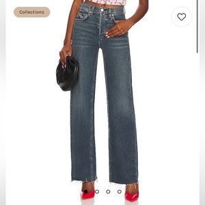 GRLFRND Brooklyn High Rise Straight Pant in Pier 39